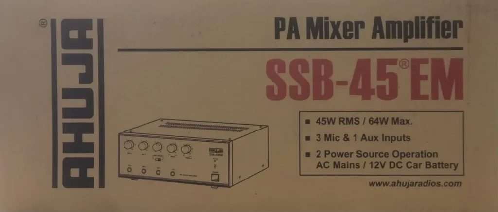 Ahuja SSB-45EM Amplifier-India